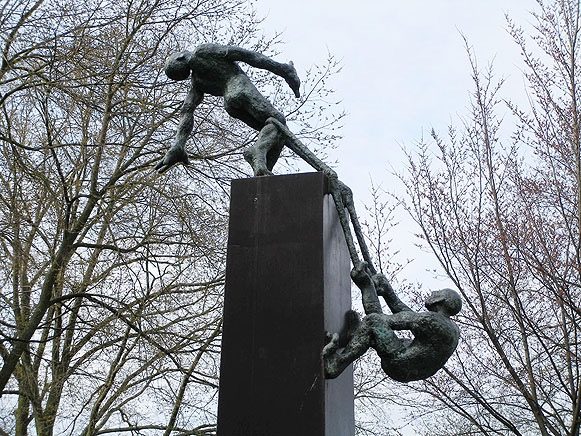 'Capriccio', brons en cortenstaal, Gemeente Amsterdam.
