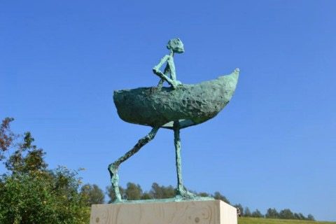 De ‘Bootman’ grote sculptuur, Attent, wonen en welzijn, De Steeg.