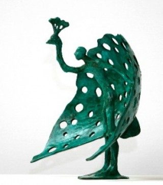 'Pronkende Pauw', brons, in opdracht van het Prins Bernhard Cultuurfonds, oplage.