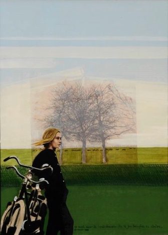 Werkt aan een serie van 66 schilderijen: ‘Leidse Landschappen’.