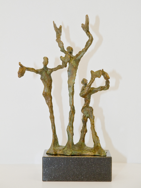 Opdracht gemeente Nijmegen, sculptuur in oplage, 'Applaus'.